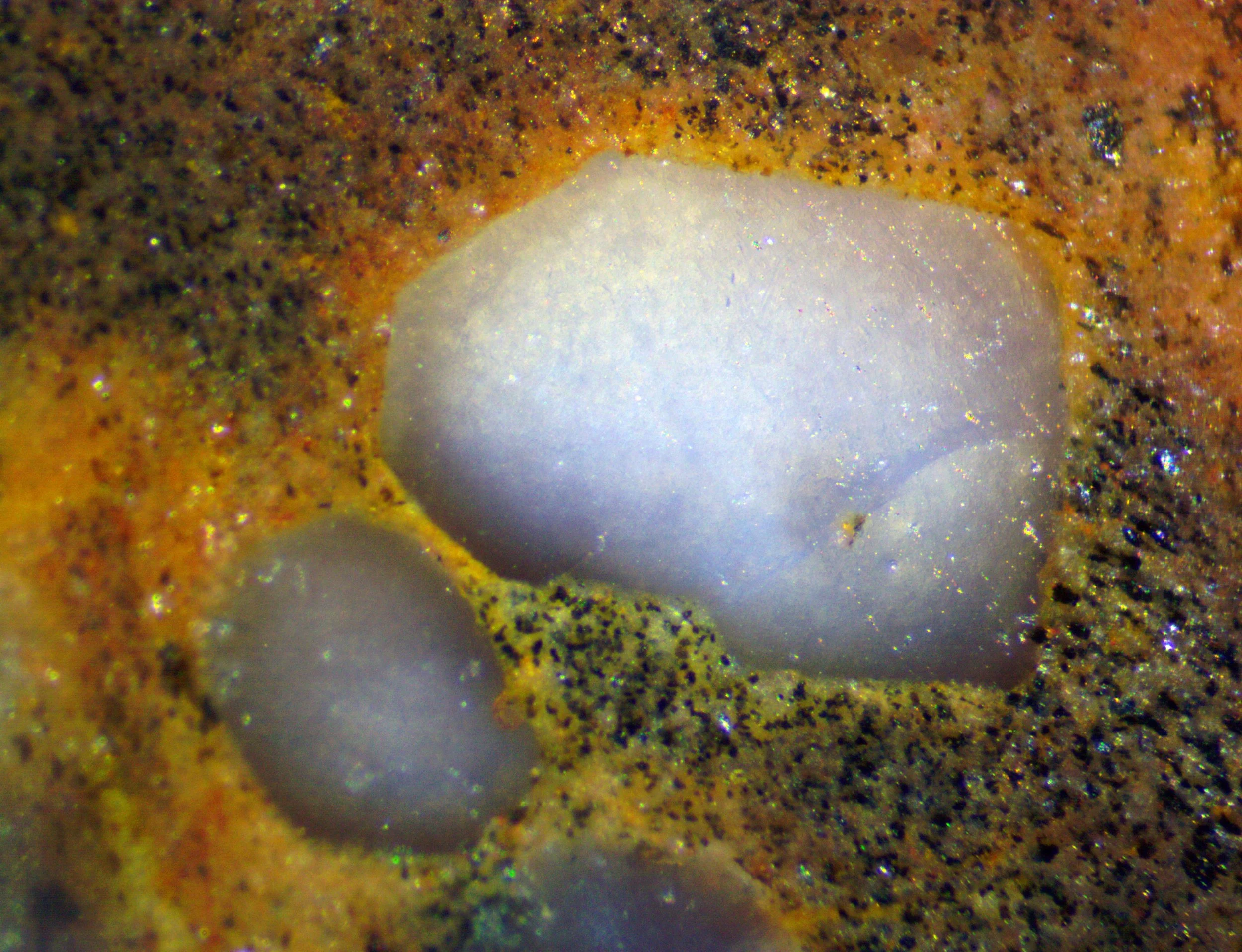 Polished section of the Llano rhyolite (Texas, USA).