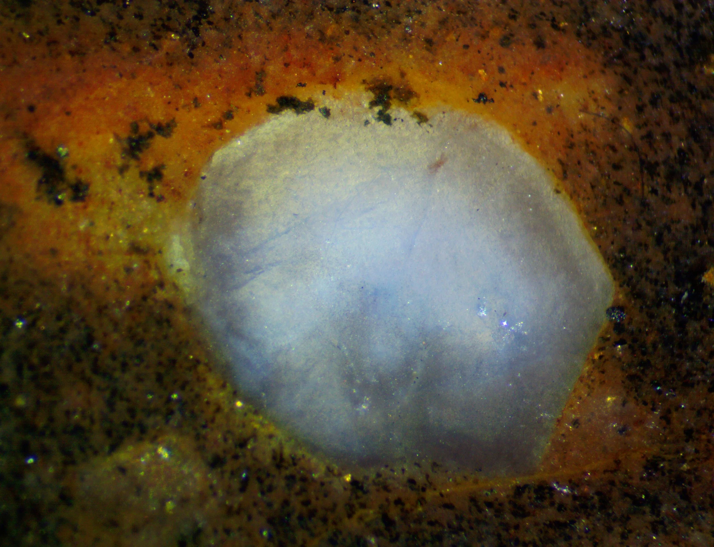 Polished section of the Llano rhyolite (Texas, USA).