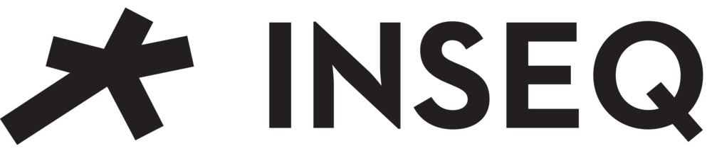 A black logo with a stylized asterisk symbol followed by the text 'INSEQ' in bold uppercase letters.