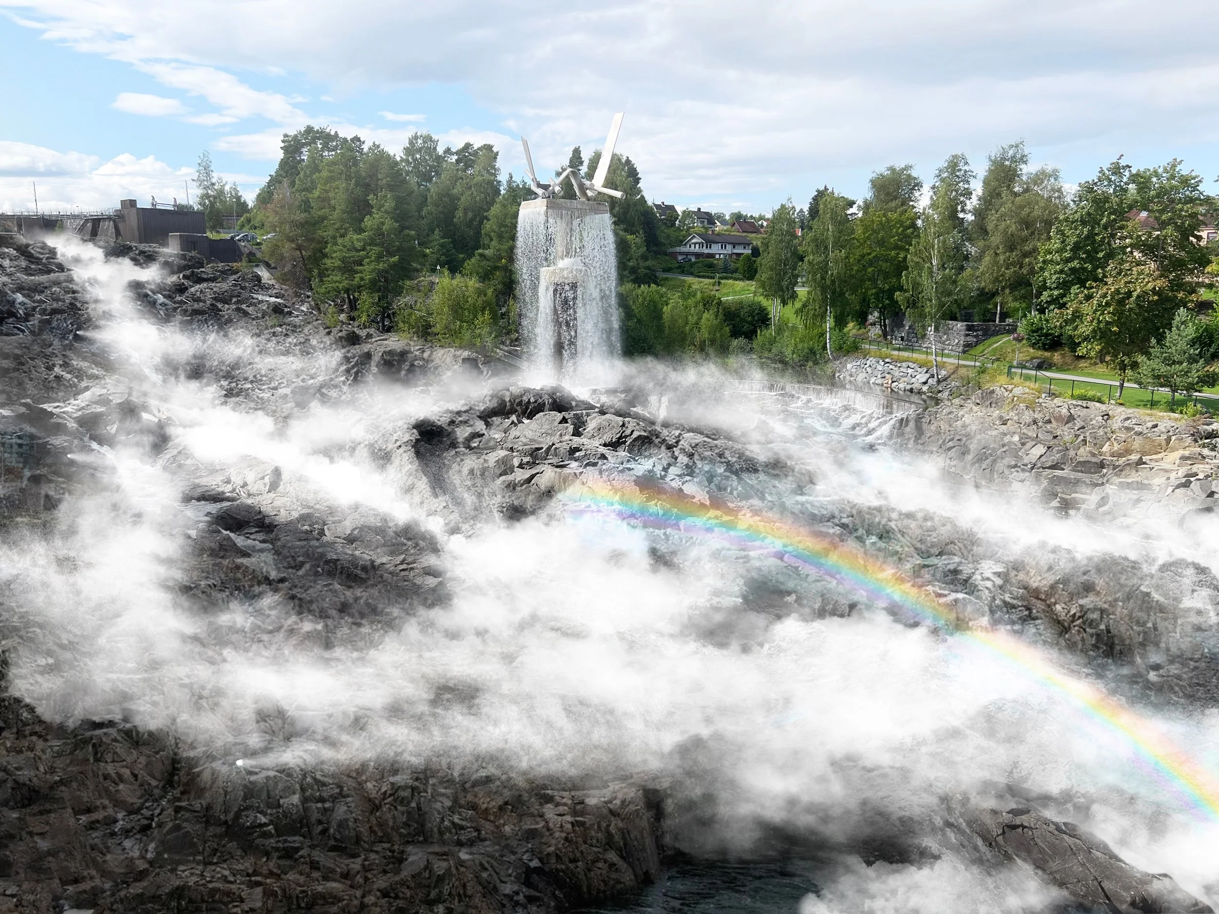 The artwork fully engaged