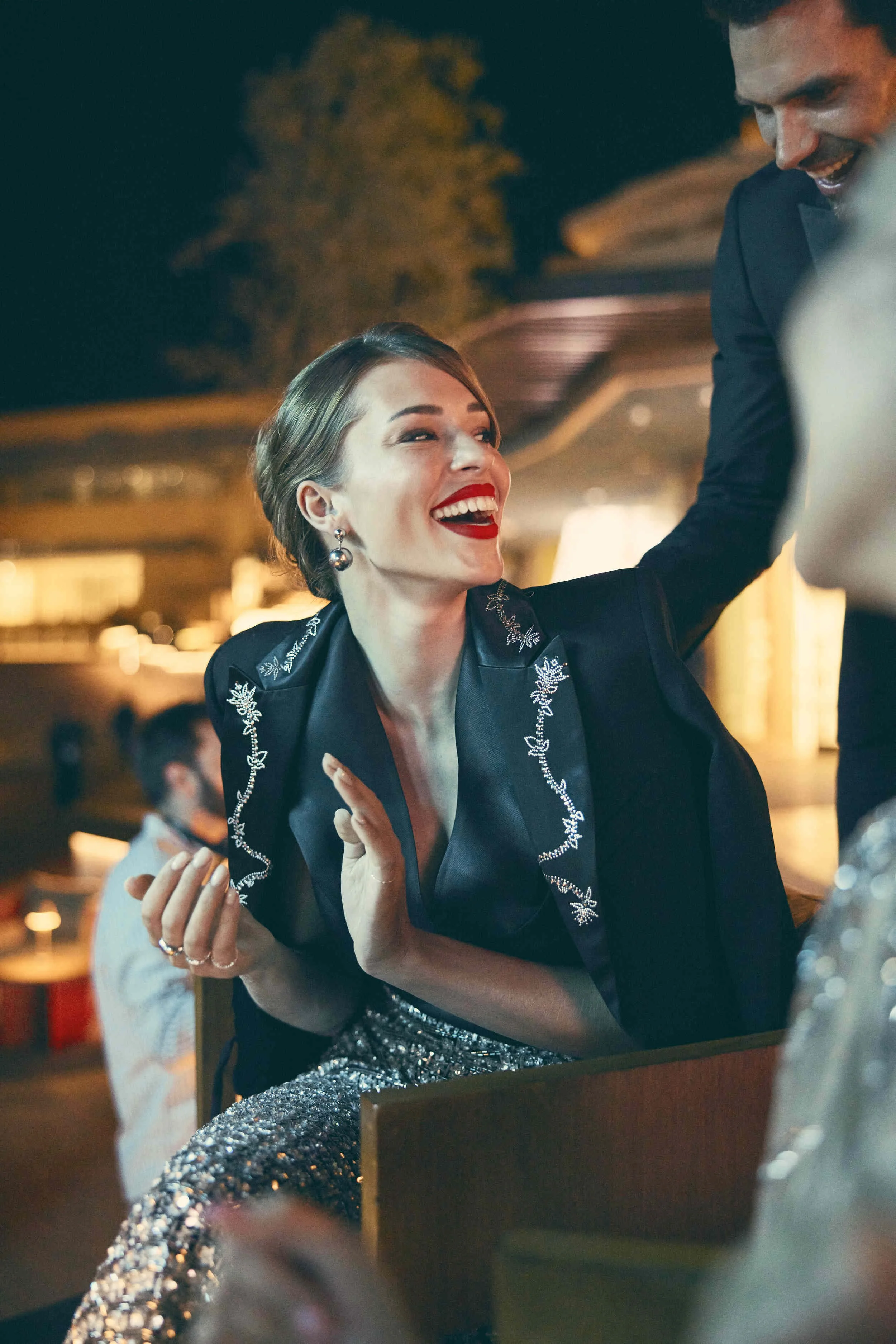 Guest enjoy a night on the luxury Sindalah Island part of the Saudi Neom project in this lifestyle image from photographer Jon Enoch