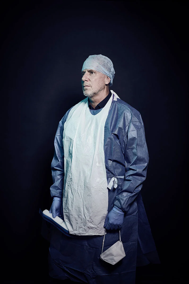 Dr Daniel Bausch - portrait by Jon Enoch