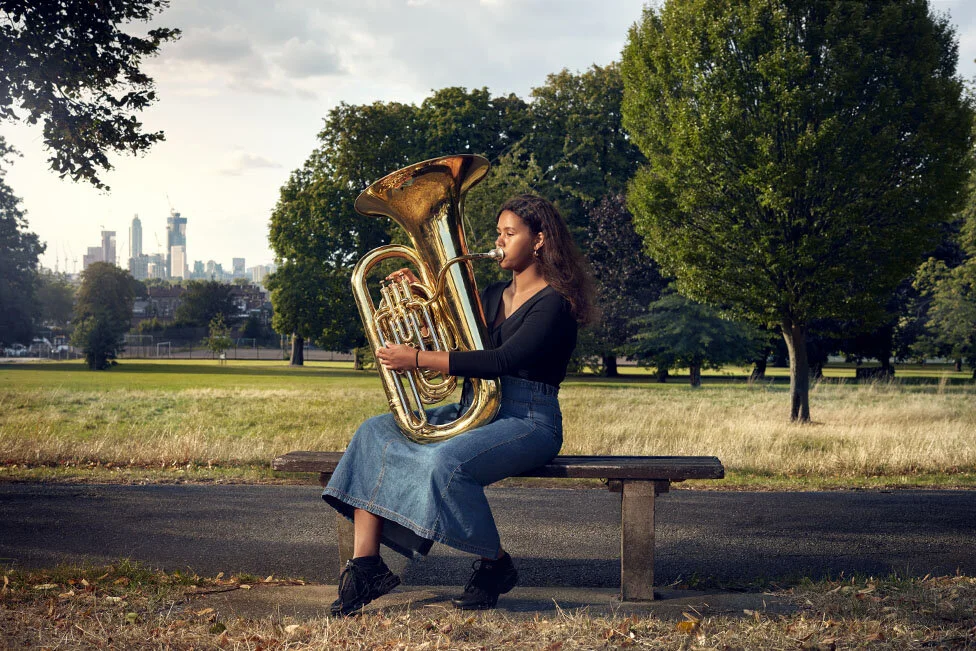 Advertising photographer Jon Enoch captures London musicians using outdoor space to practice.