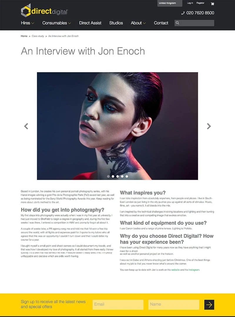 Interview with photographer Jon Enoch
