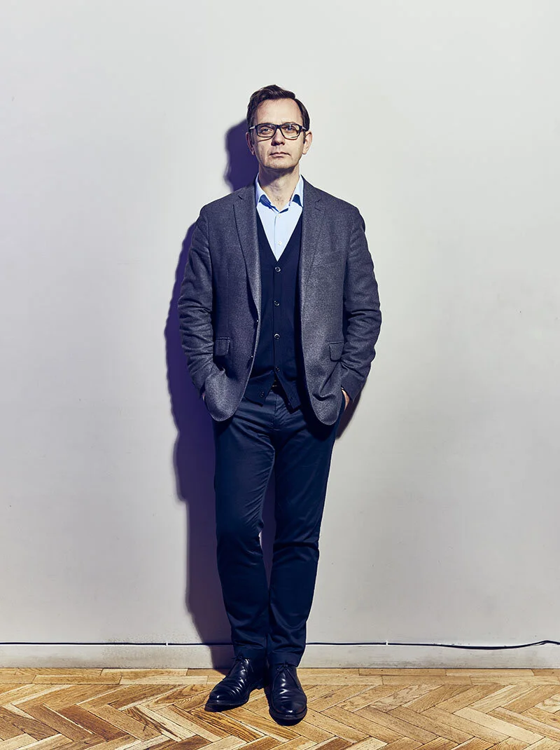 Portrait of Andy Coulson by photographer Jon Enoch