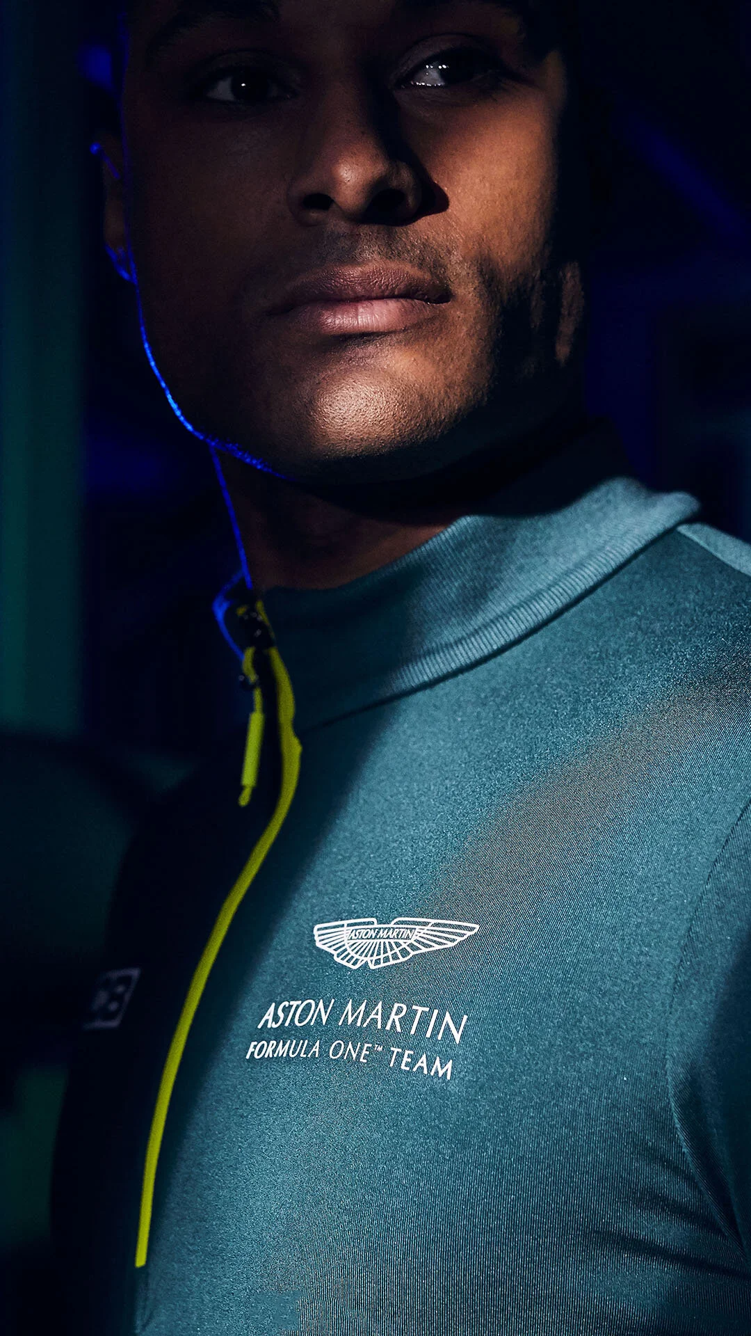 Advertising shoot featuring clothing and product for Aston Martin. Taken by advertising photographer Jon Enoch