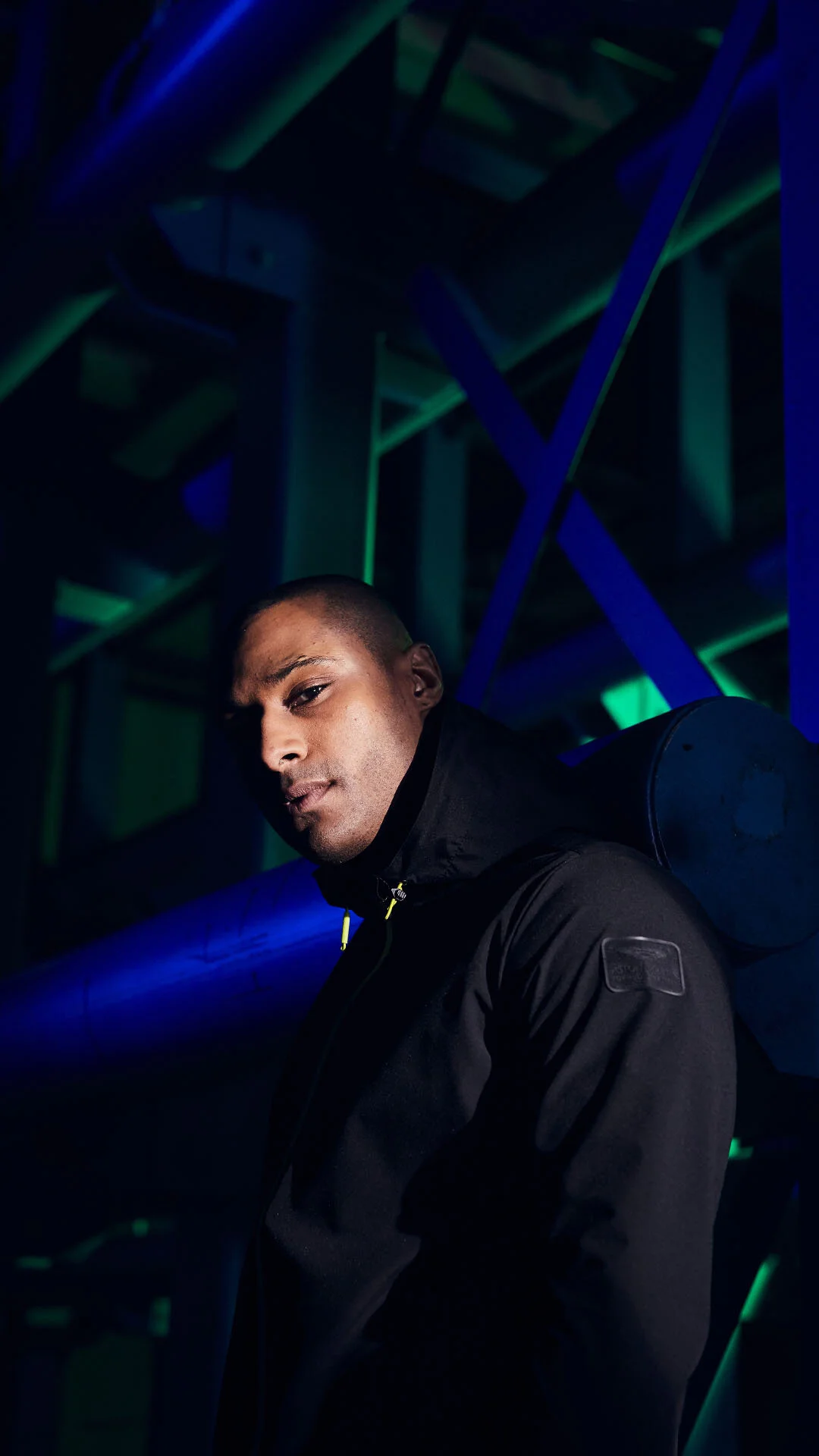 Advertising shoot featuring clothing and product for Aston Martin. Taken by advertising photographer Jon Enoch