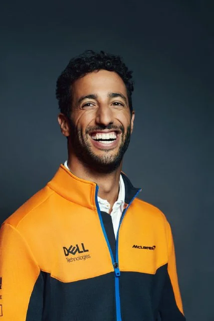 F1 driver Daniel Ricciardo by adverting photographer Jon Enoch who works all over Europe