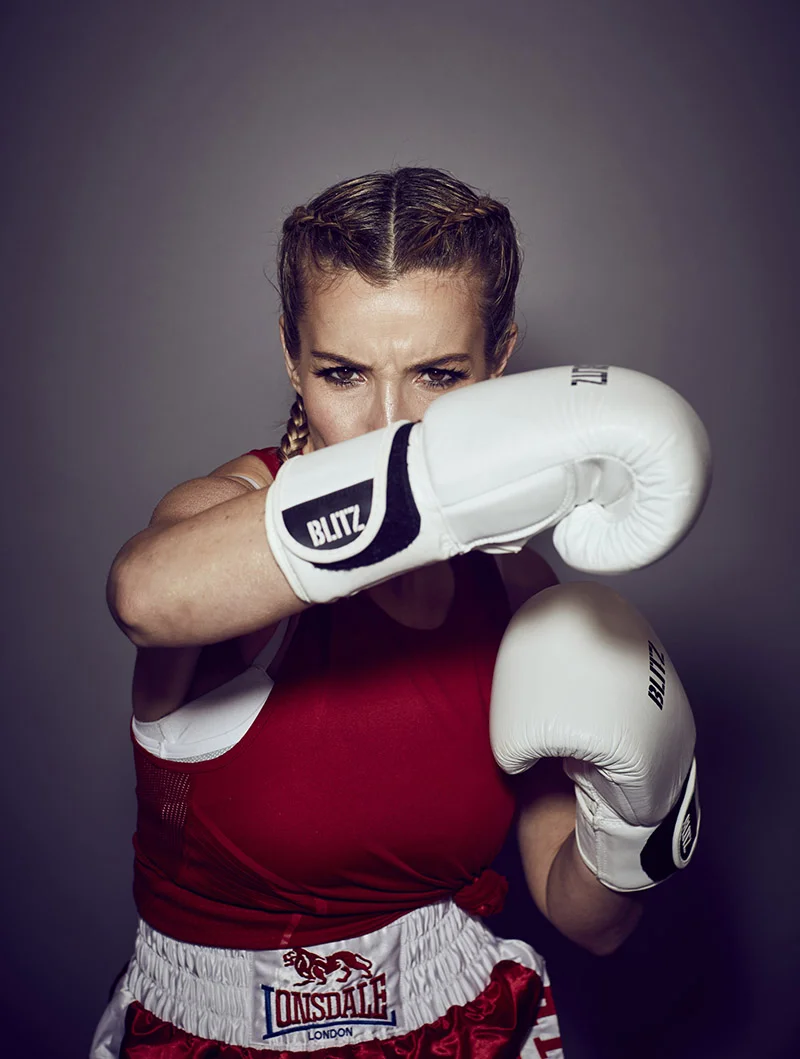 celebrity boxing images for BBC. Jon Enoch