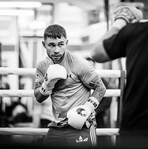Boxer Carl Frampton in training by sports and lifestyle photographer Jon Enoch