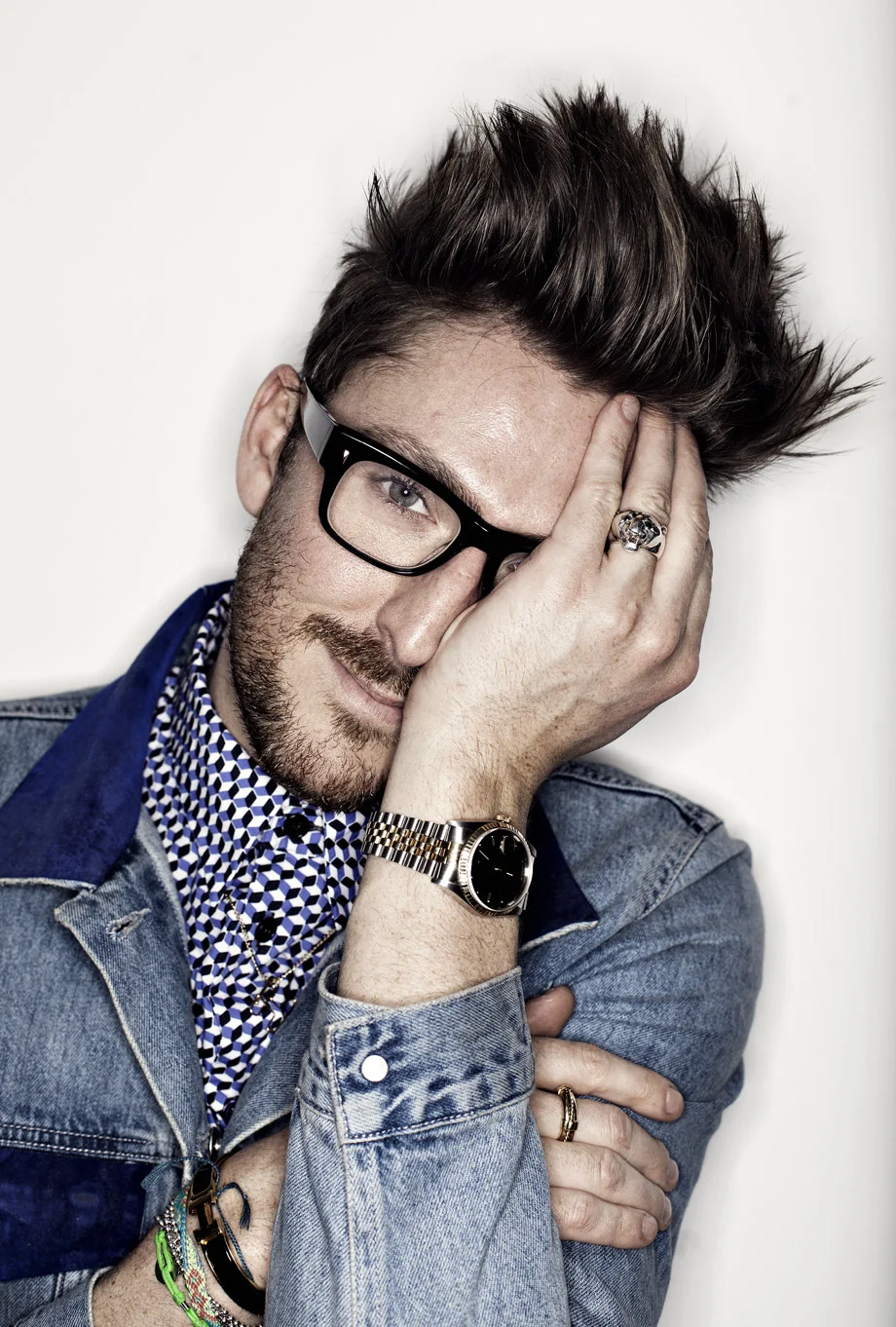 Henry Holland - fashion designer - photographed by photographer Jon Enoch.