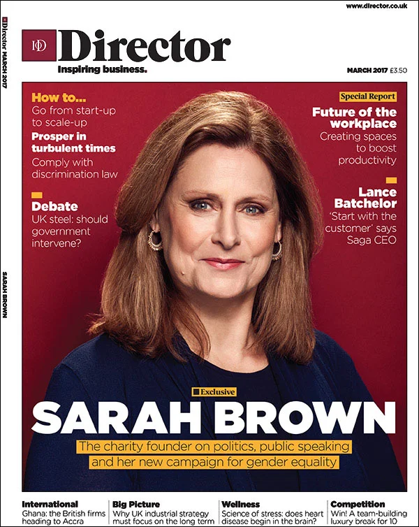 Sarah Brown photographed by London based portrait and advertising photographer Jon Enoch.