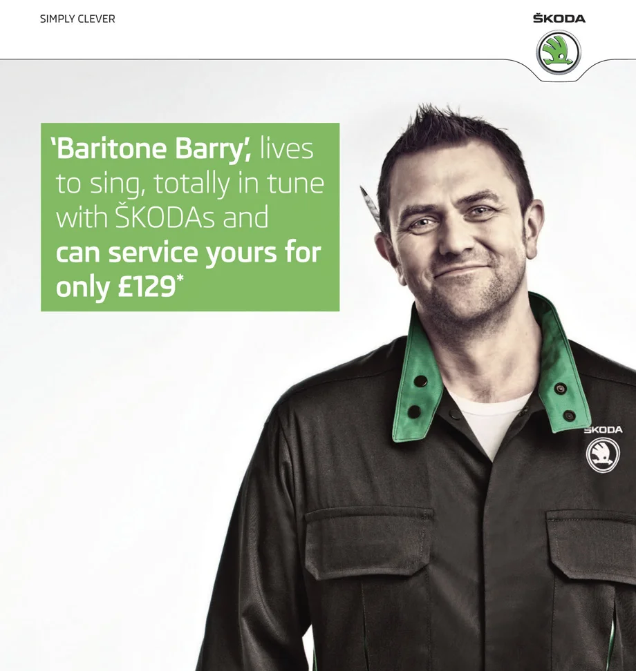 Advertising work for Skoda by advertising portrait photographer Jon Enoch.