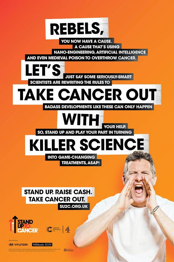 Advertising photographer Jon Enoch shoot out of home billboards for Stand up to Cancer