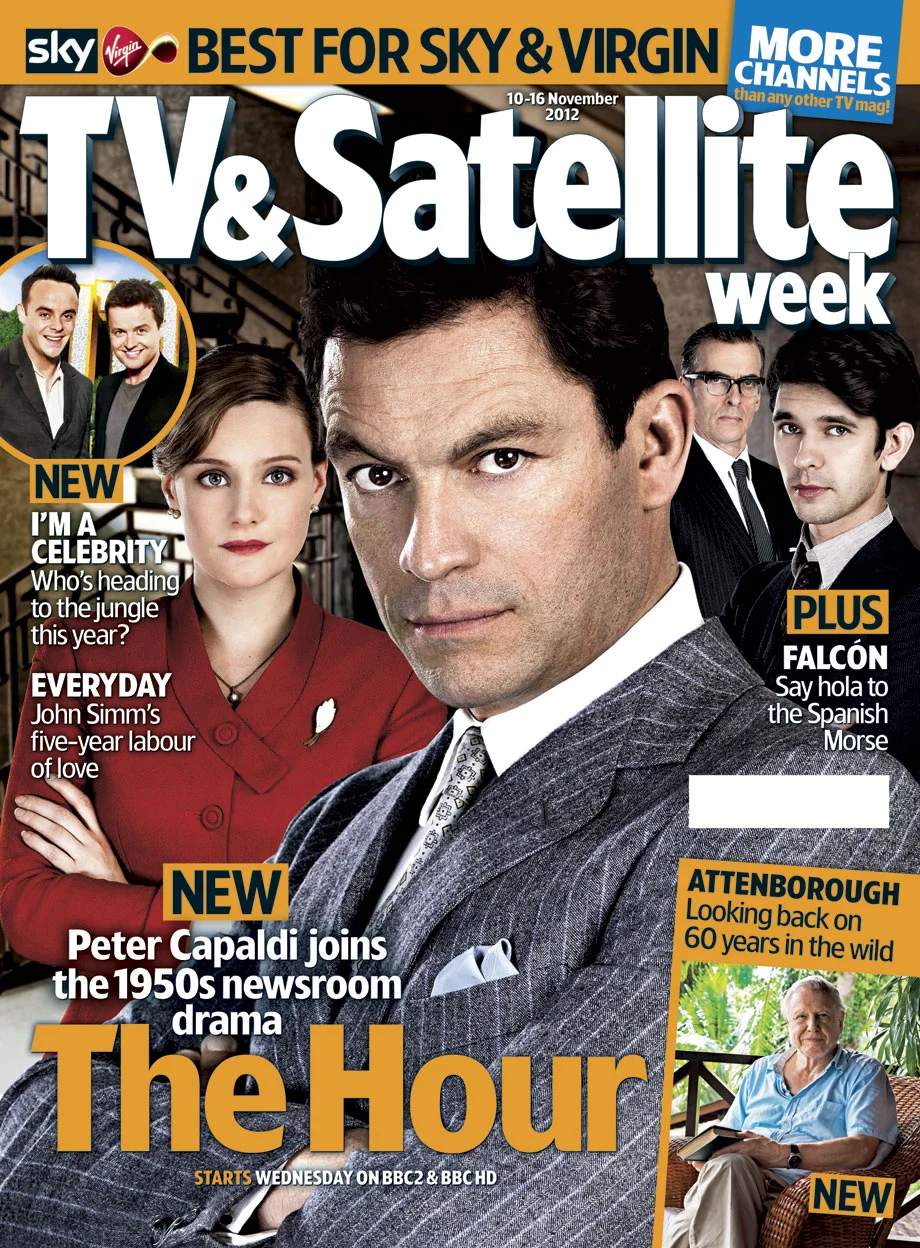 Photographer shoot the cover of TV & Satellite week.