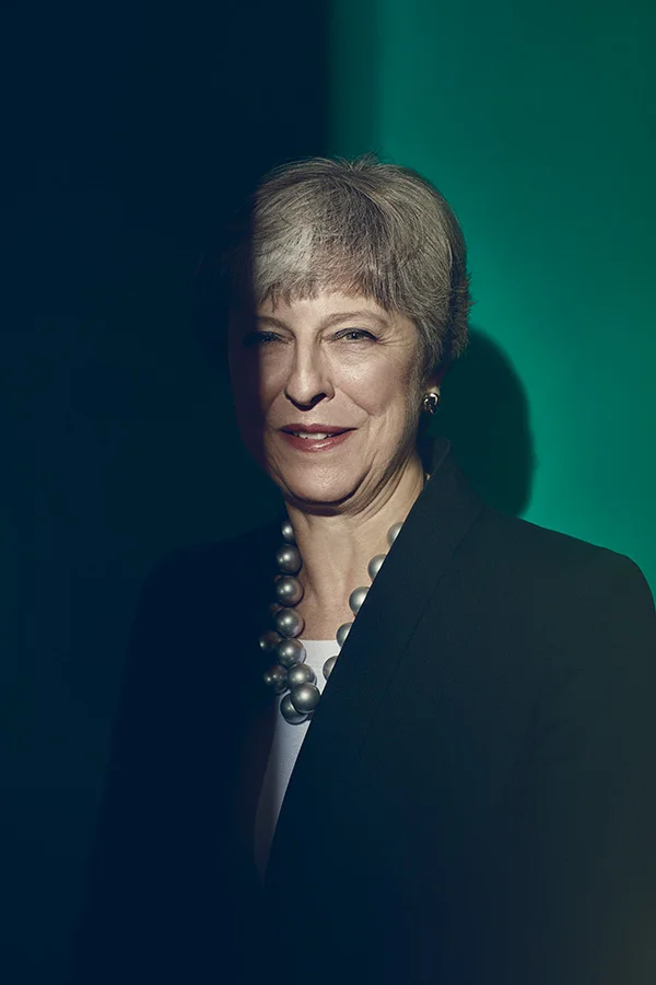 Prime Minister Theresa May pictured in her office in Ten Downing Street.