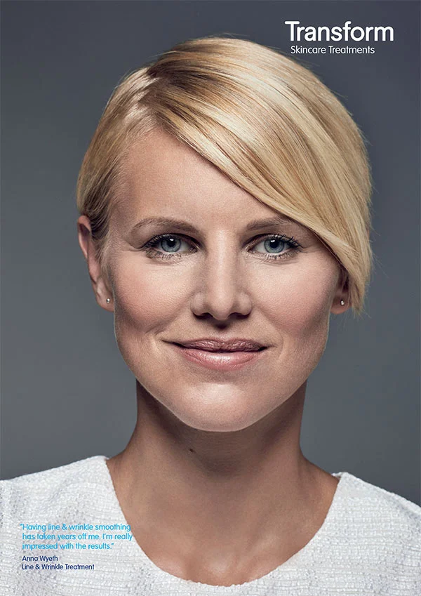 Advertising poster from Transform by adverting photographer Jon Enoch