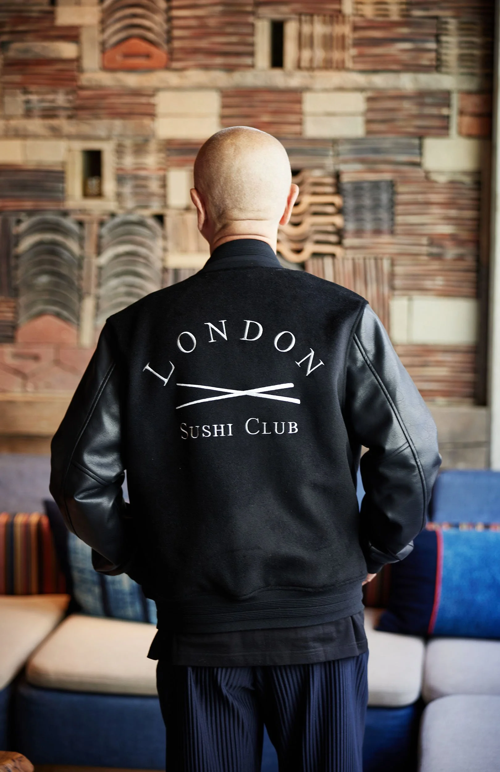 Chef Nobu pictured at his London based restaurant by lifestyle photographer Jon Enoch