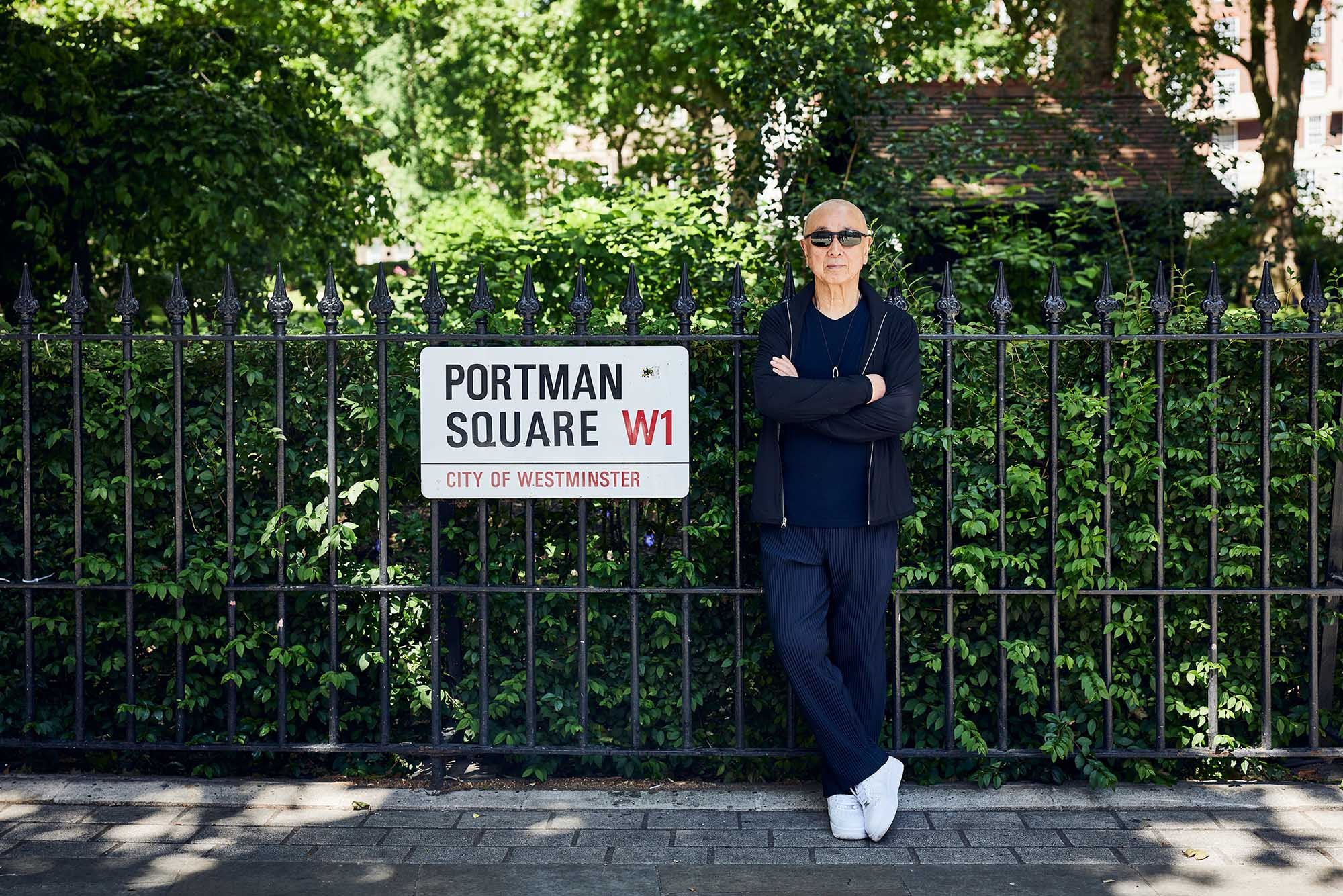 Chef Nobu pictured at his London based restaurant by lifestyle photographer Jon Enoch
