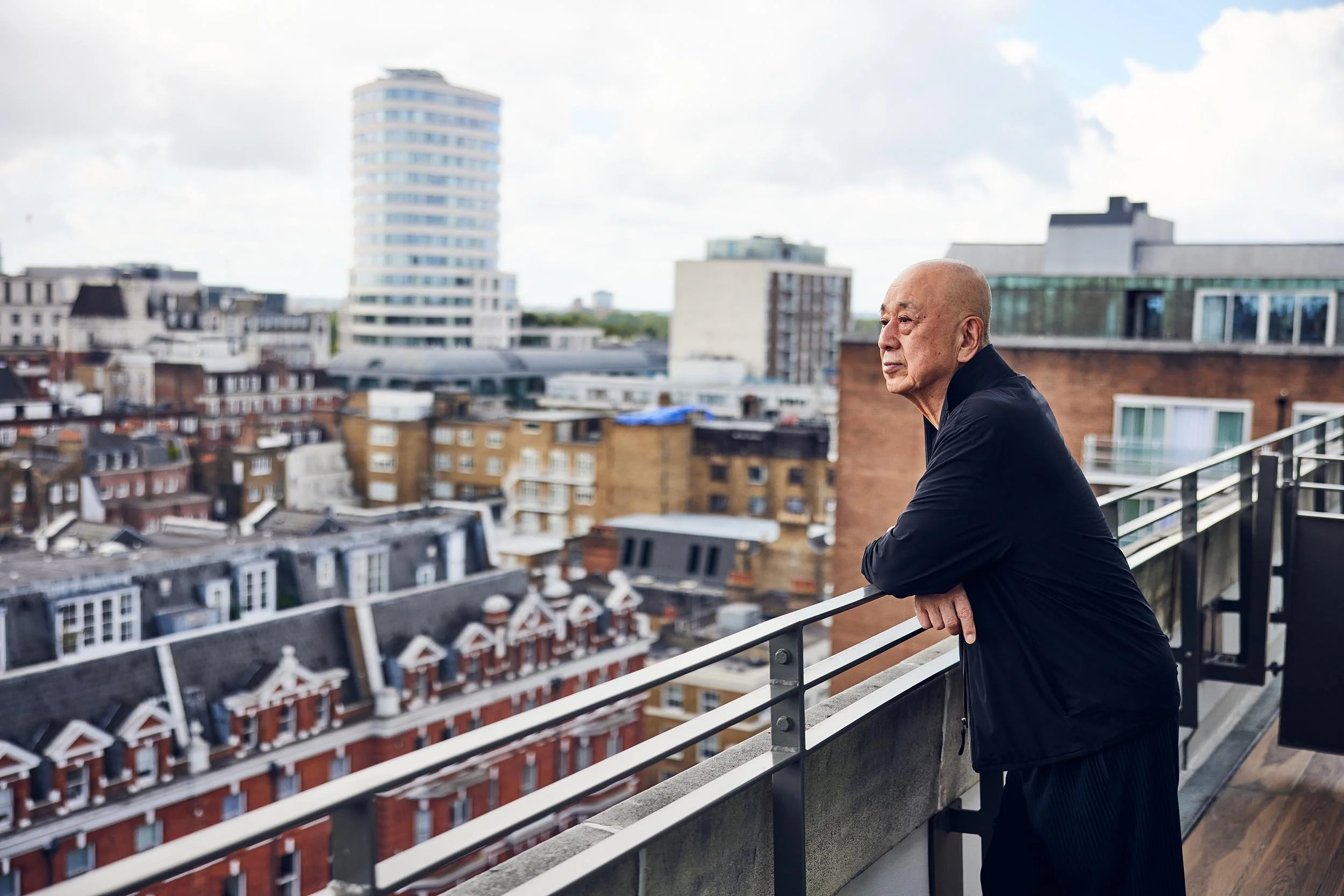 Chef Nobu pictured at his London based restaurant by lifestyle photographer Jon Enoch