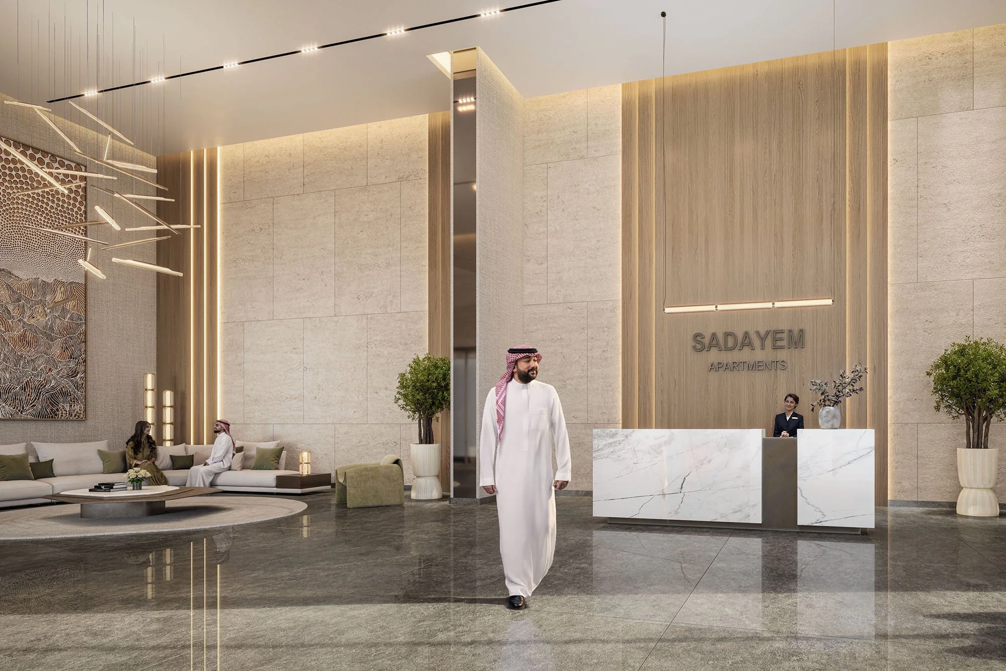 Advertising photographer Jon Enoch's image of actor Yasir Alsaggaf shot in Saudi Arabia for the Natioanl Housing Council to promote their Residence at Sadayem development.