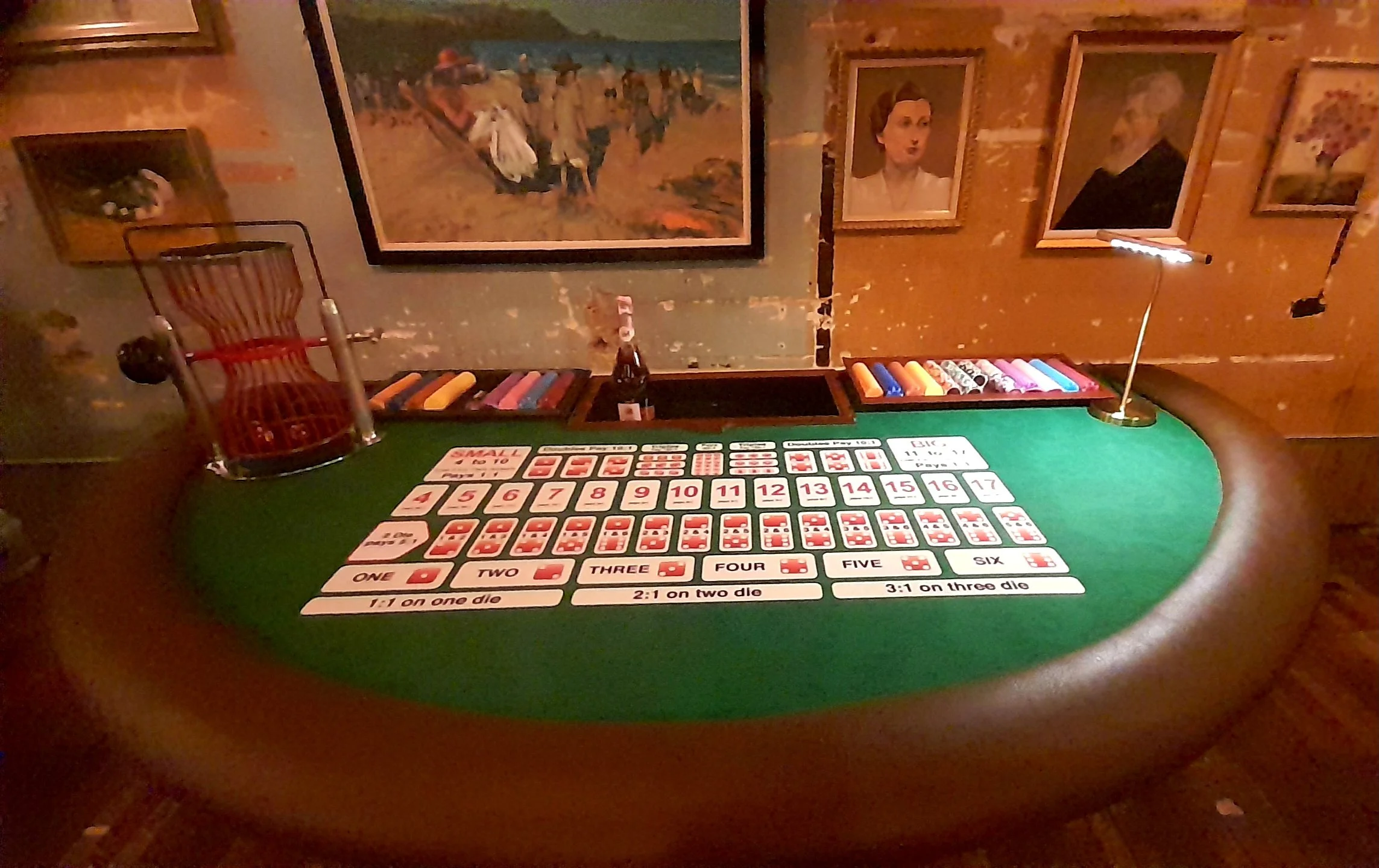 Sic-Bo is a hybrid of Craps and Roulette in which the winning dice combinations are rattled around in an hourglass cage before coming to a stand still. Its fast paced and easy to learn. 
Why not give it a roll?