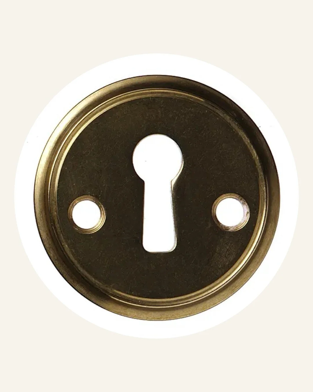 Nøkkelplate 5407 messing, per stk