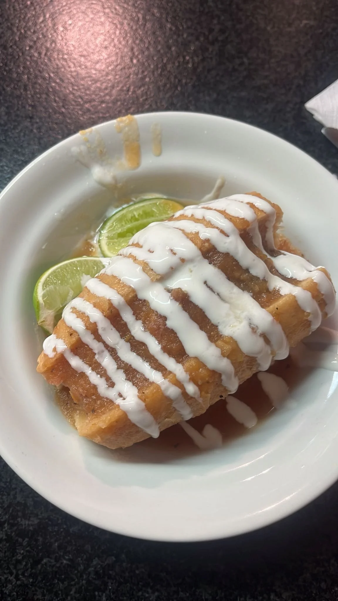Lonche bañado. Dish in Guadalajara.