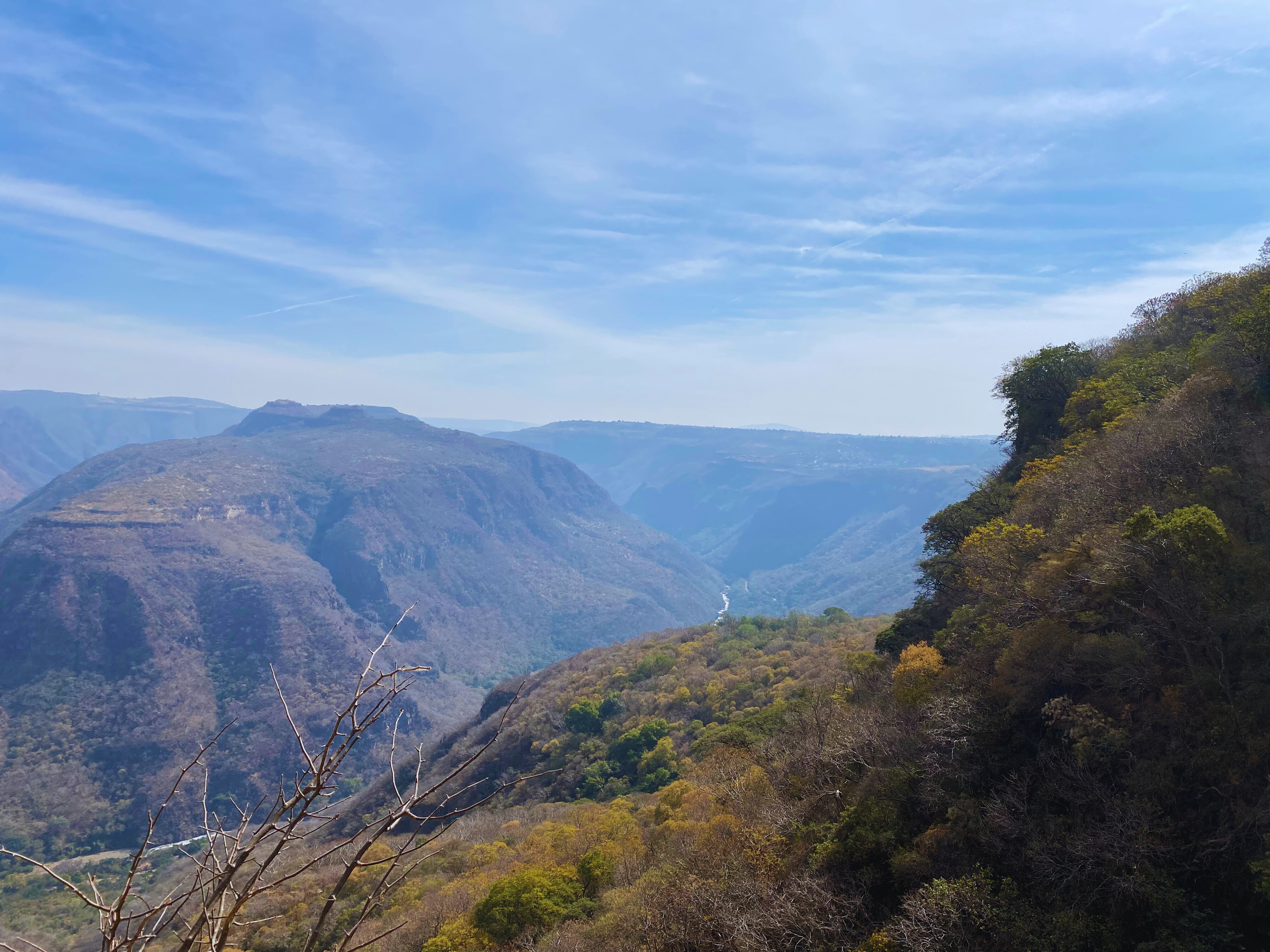 Barranca de Huentitan, located at the north east of the city, you can see the River Santiago running at the bottom