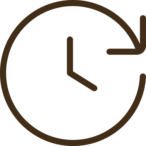 Uhr mit analogen Zifferblatt, die die Zeit zeigt.