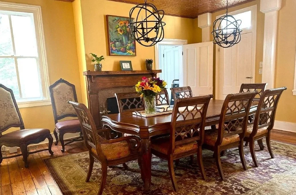 Dining room at Mosaic House, a maternity home program located in Northern Virginia.