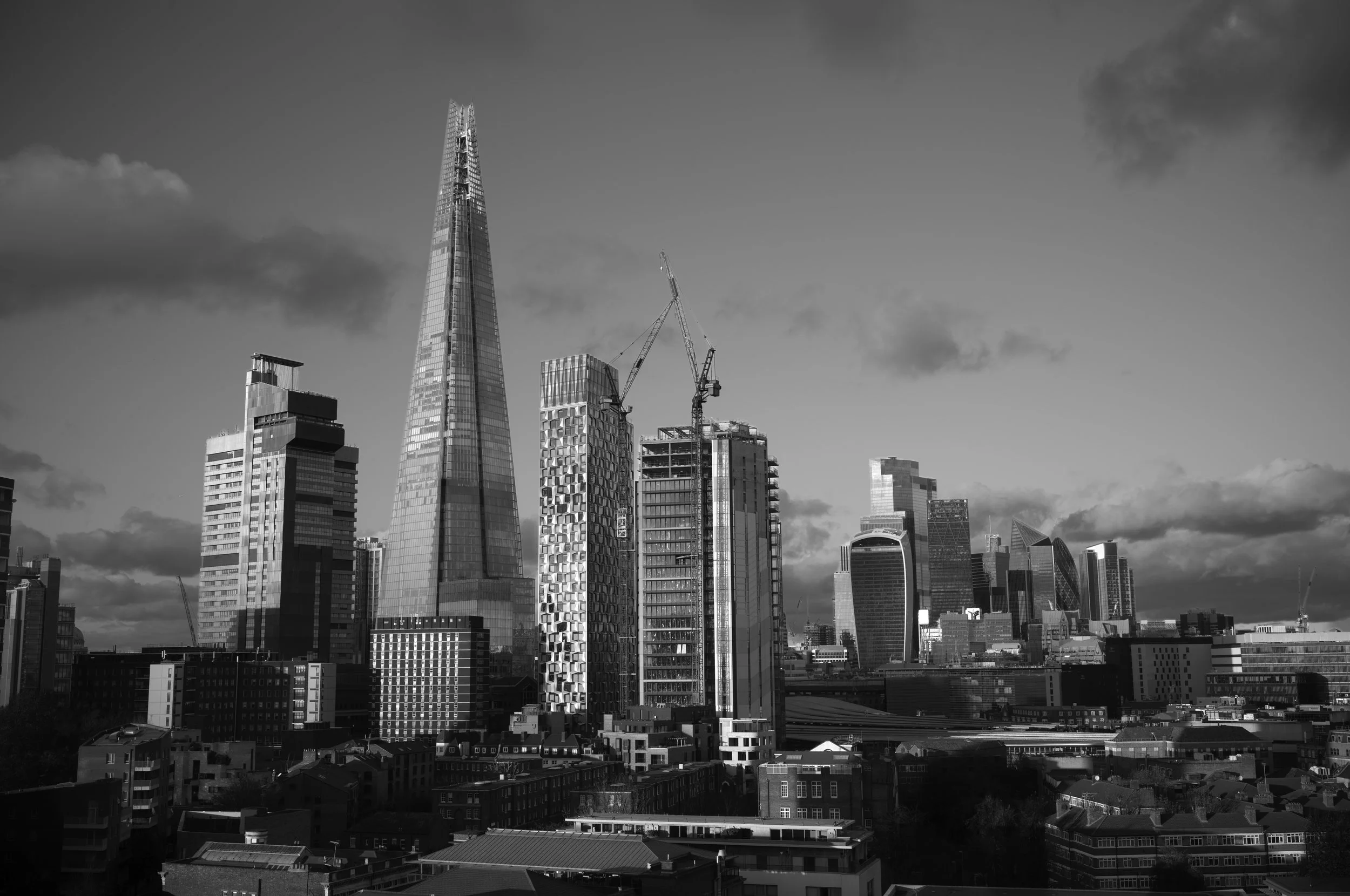 Shard building taken in Bermondsey, London taken with Leica Monochrome M11 and Leica APO 35mm Summicron Lens