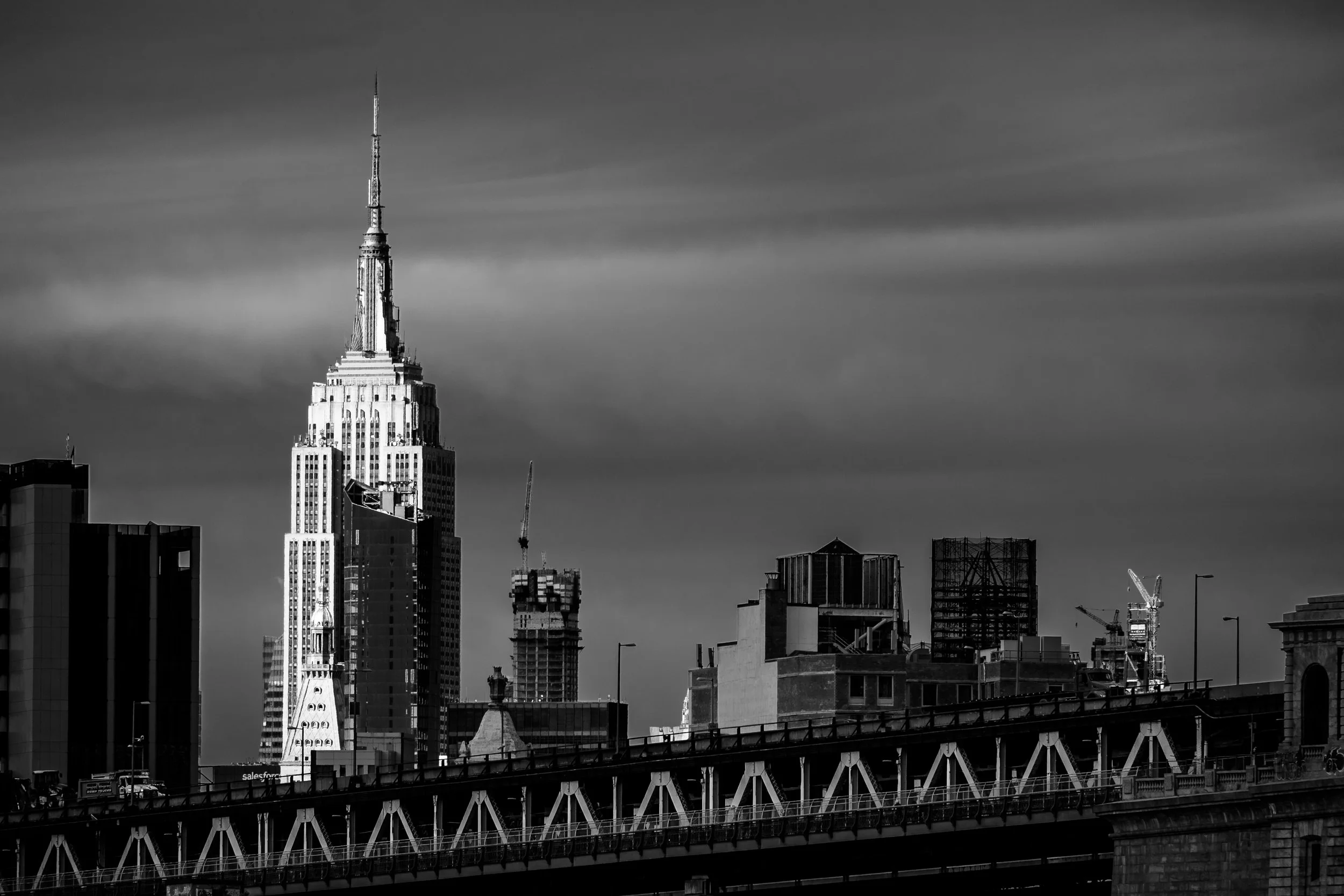 Empire State Building lit up by the afternoon light, Manhattan, New York, USA