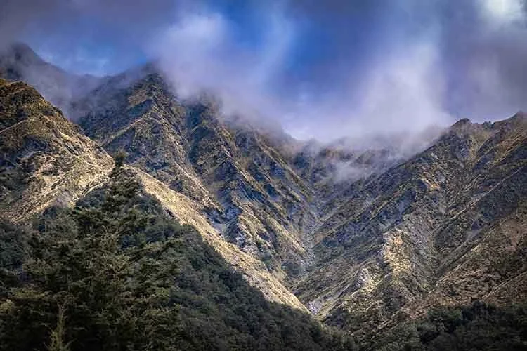 Mountains outside Queenstown, New Zealand