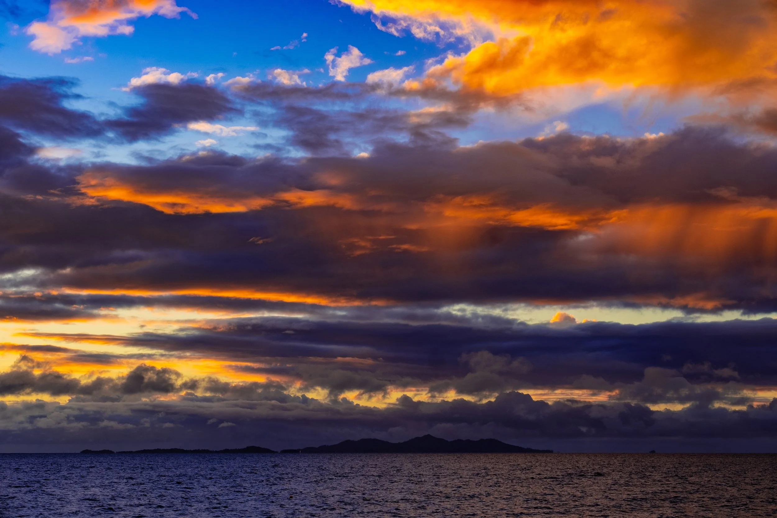 Sunsetting over the South Pacific in Fiji