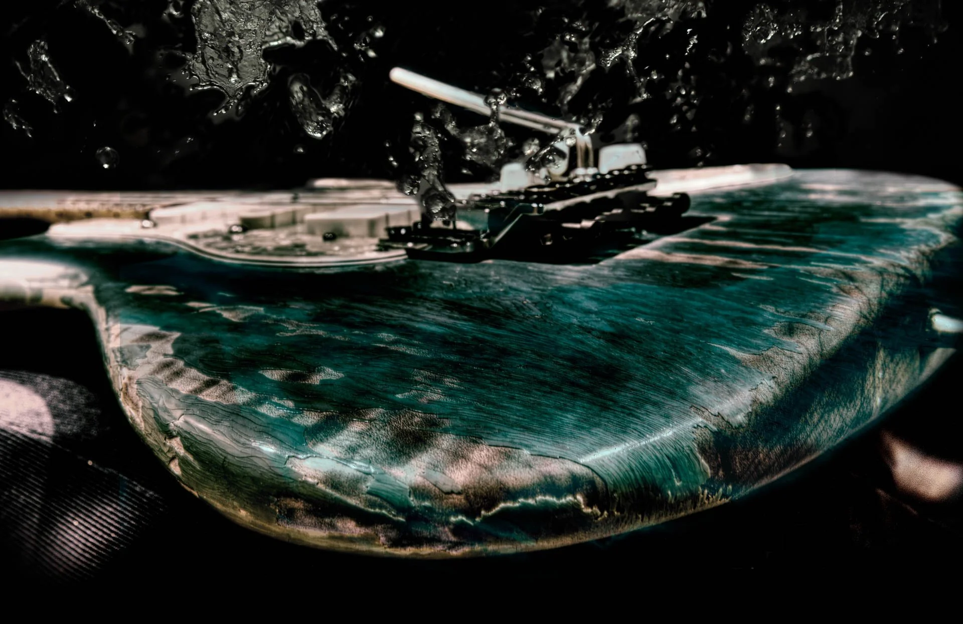 Valley Arts Guitar that belonged to my dear friend Michael Casswell. This is the cover used on his album "Complaints About The Noise".