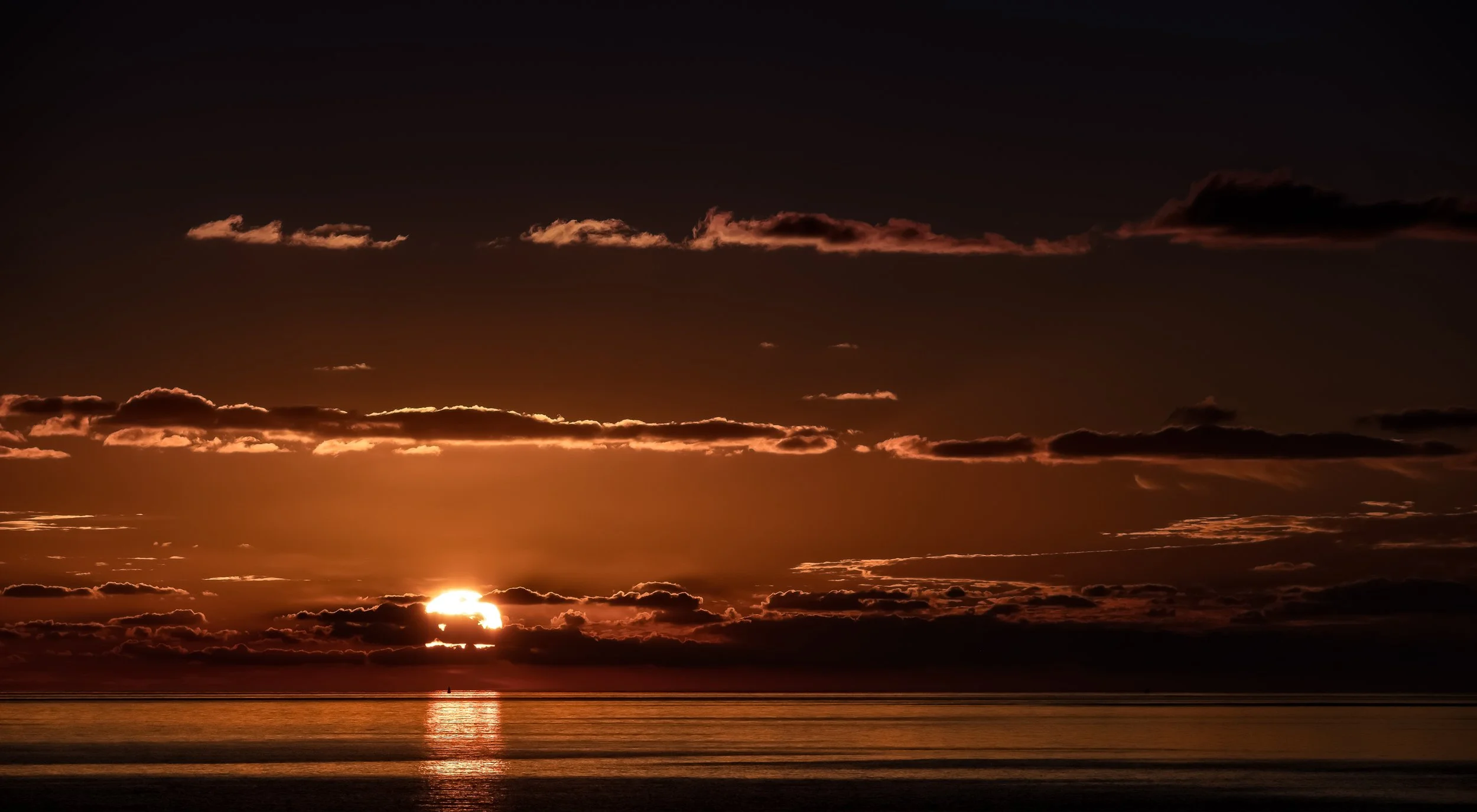 Sunsetting over the Western Northern Atlantic Ocean, Bermuda