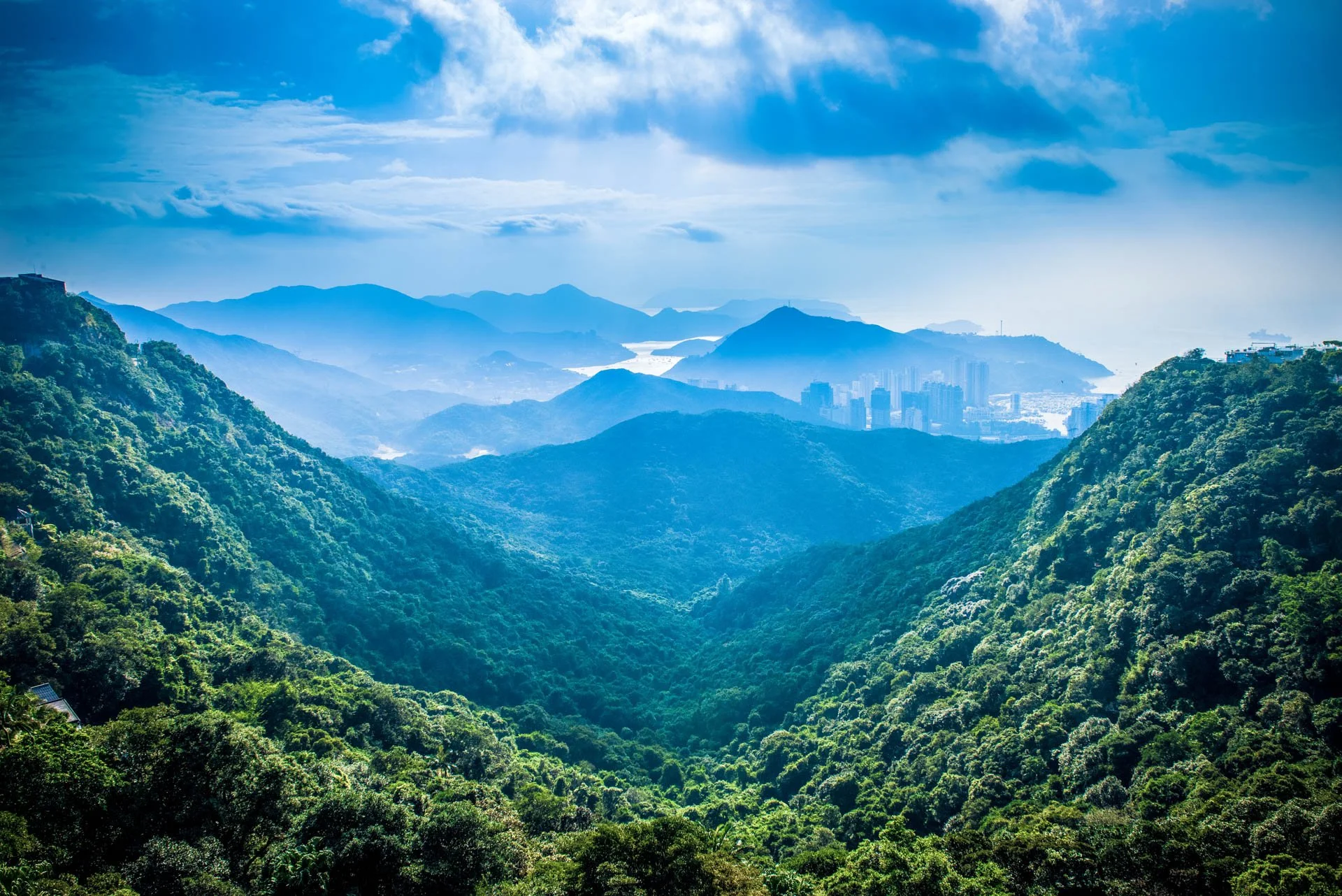 Landscape picture of The Peak, Hong Kong