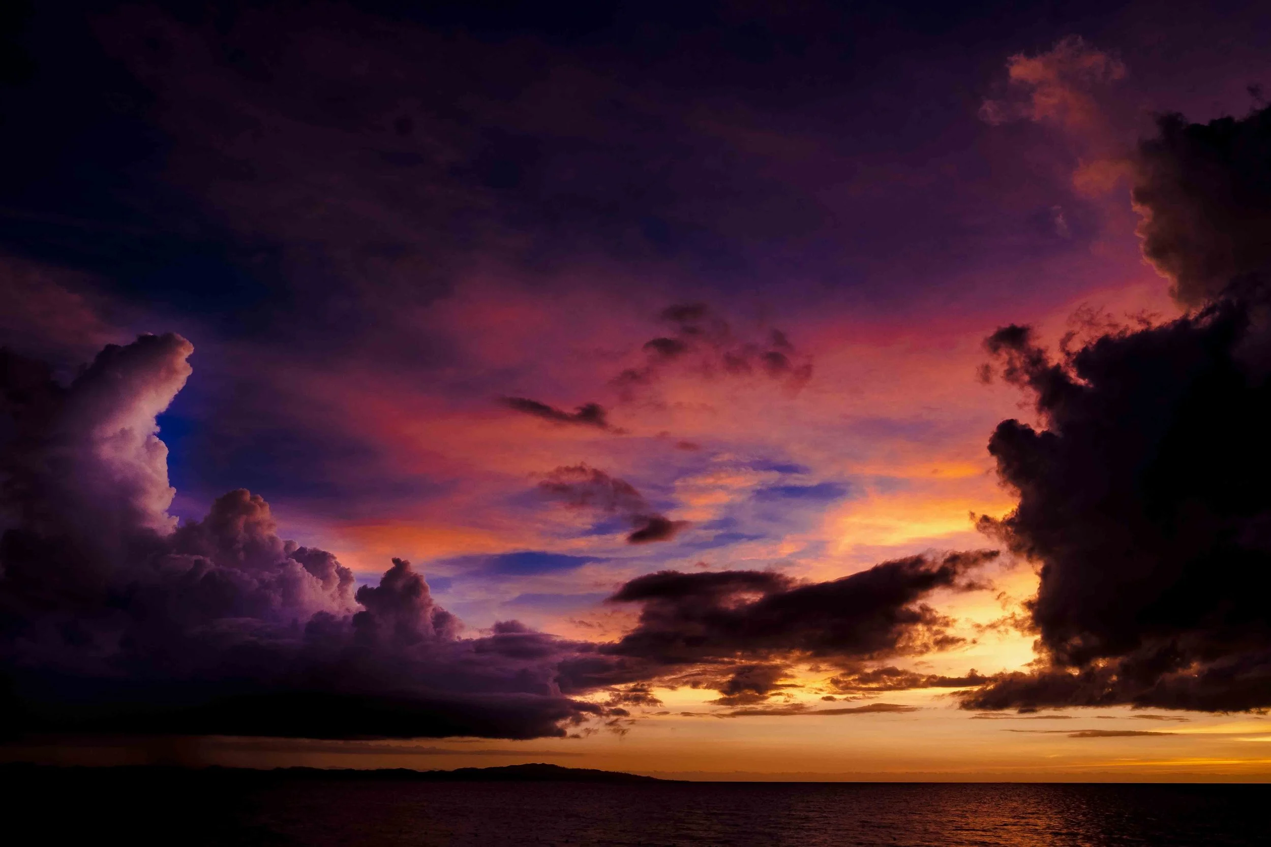 Sunsetting over the South Pacific in Fiji