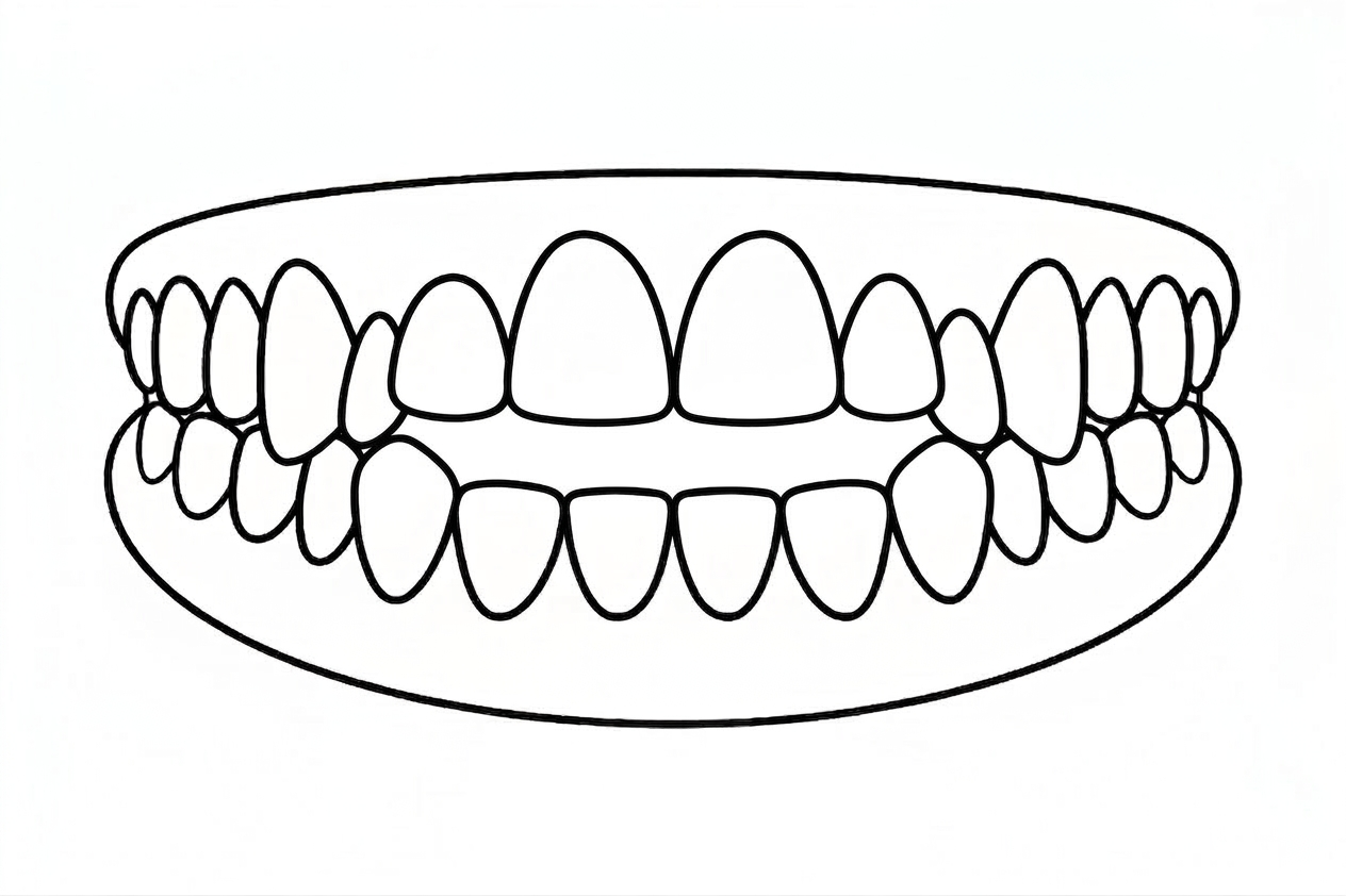 Open bite illustration
