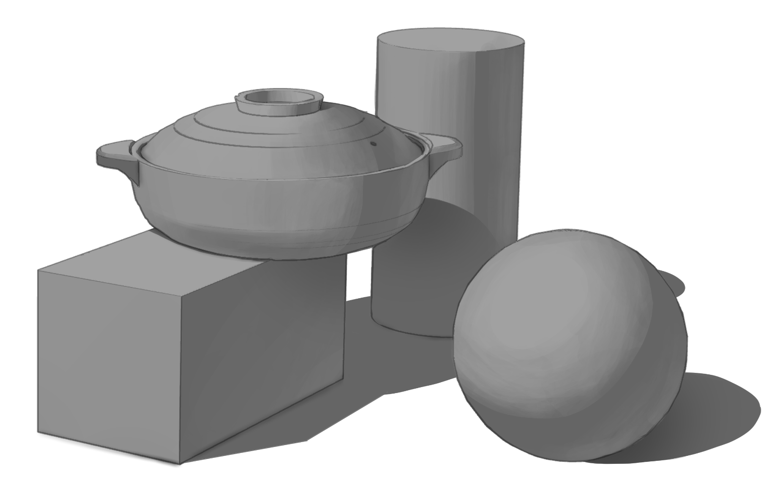 Shading Study - Pot and Objects.png