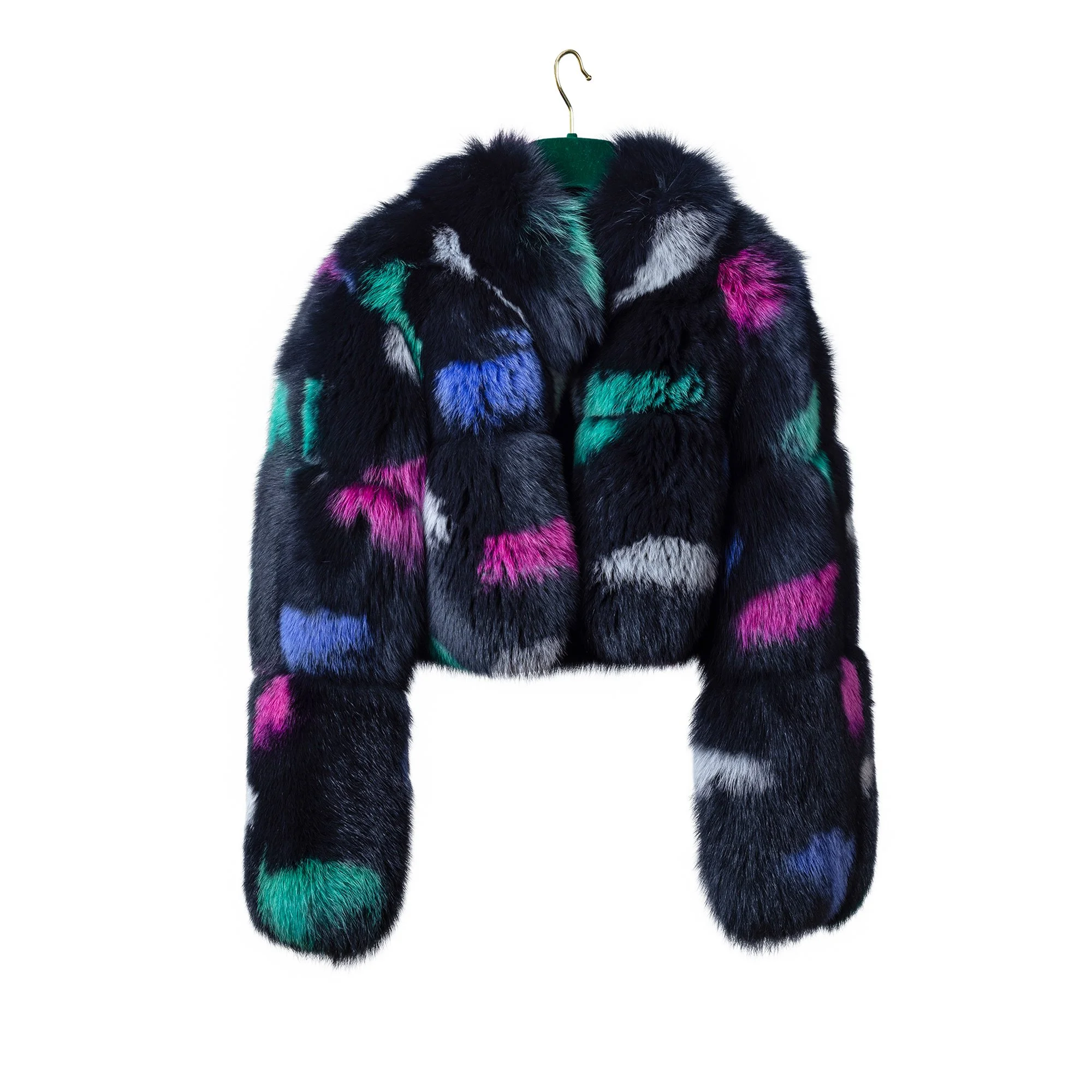 Confetti Crop Bomber (Black)