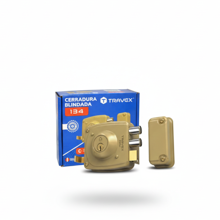 CERRADURA DE SOBREPONER 134 BLINDADA - TRAVEX