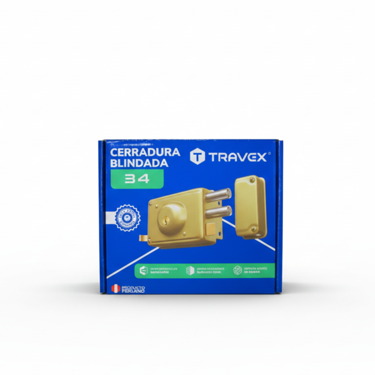 CERRADURA DE SOBREPONER 34 BLINDADA - TRAVEX