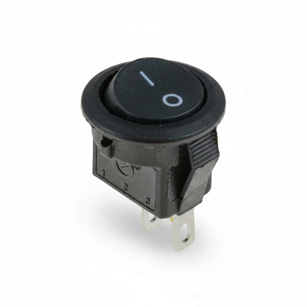 SWICHT ROCKER ON-OFF REDONDO 2P