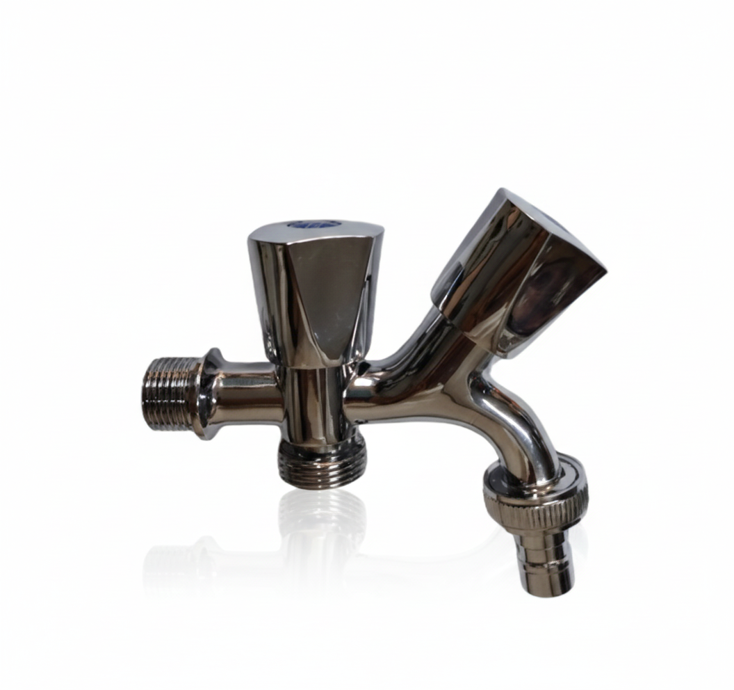 CAÑO DOBLE P/LAVADORA CROMADO - NIAGARA