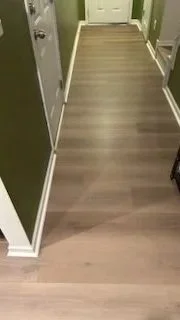 Photo of new luxury vinyl flooring installed by providence hardwood flooring