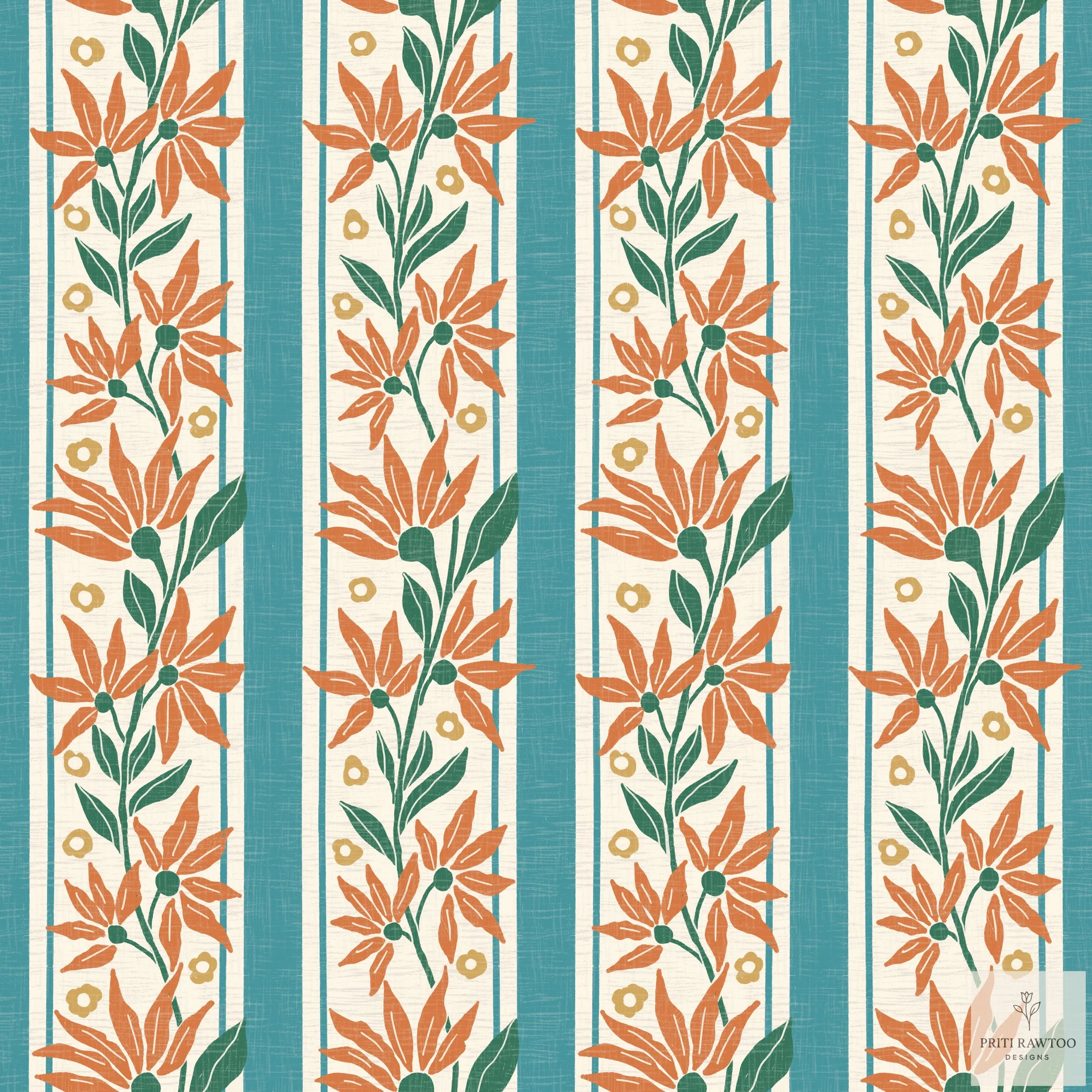 Wildflowers stripes pattern 2.jpg