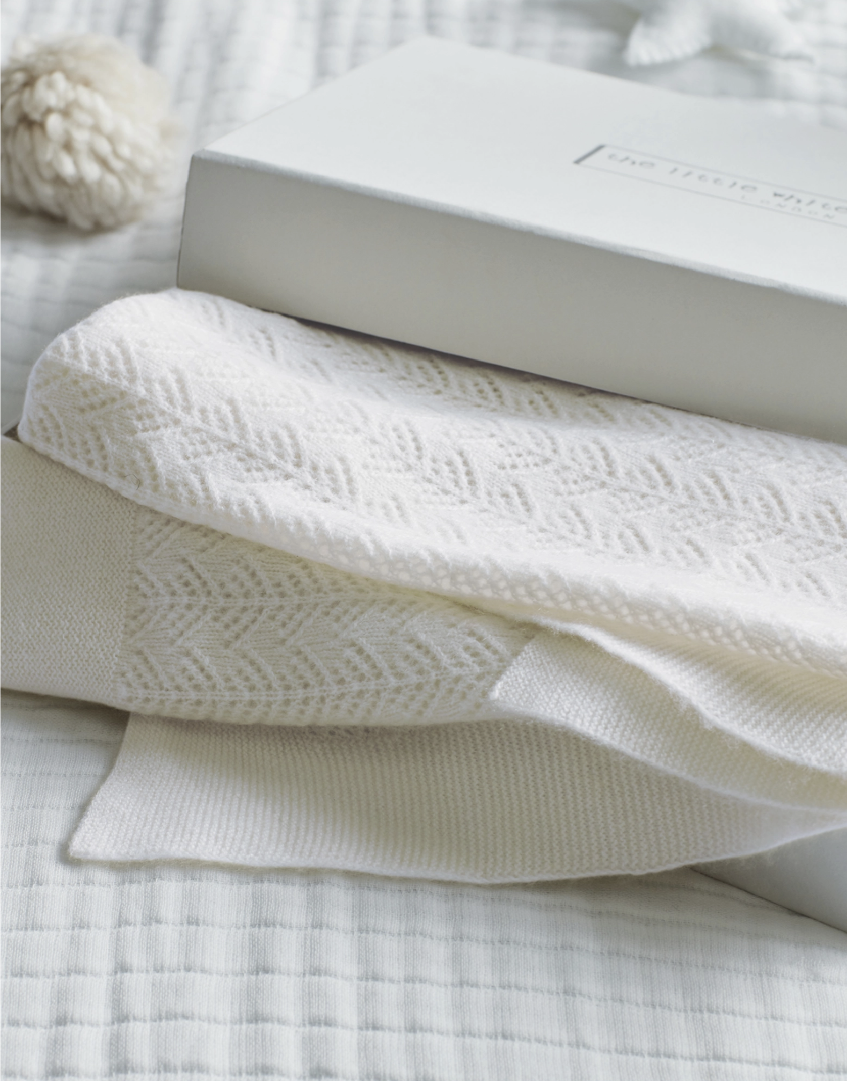 The White Company - Cashmere Christening Baby Blanket. My mum gave me this when we had our first baby and it is still being used and loved almost every day with number three.