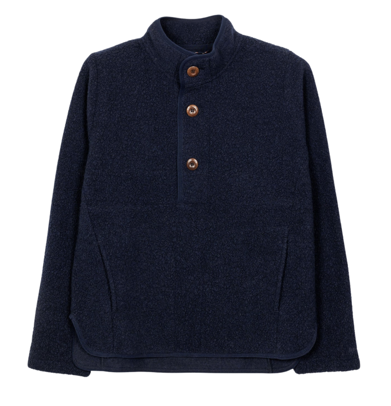Finisterre - Elowen Fleece Jumper. A seasoned outdoor staple made from premium recycled wool to keep you warm and comfortable for years to come.